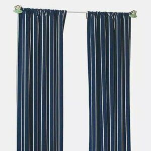 Sweet Dreams Cotton Twill Panel 63" - Navy Stripe - NEW